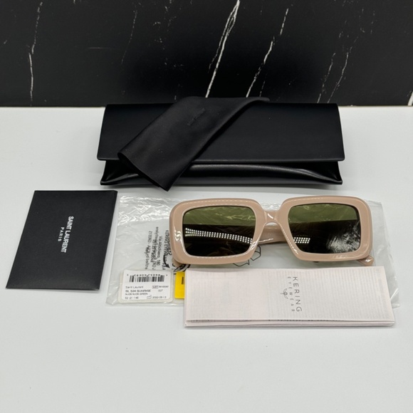NEW SL534 SUNRISE 007 SAINT LAURENT NUDE GREEN SL 534 SAINT LAURENT SUNGLASSES - Picture 10 of 10